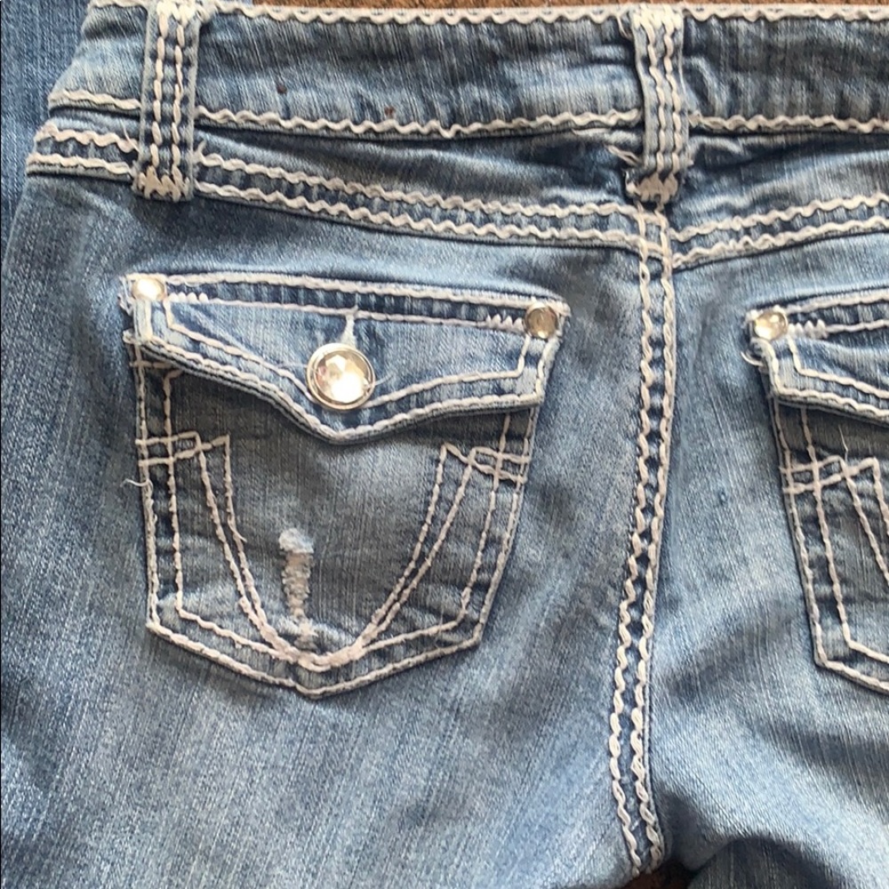 Rhinestone jeans size 11 - Picture 7 of 8